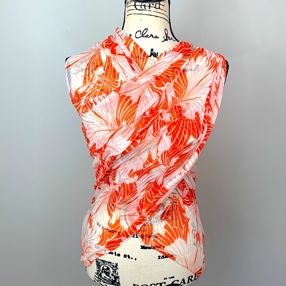 J. Crew Factory Tropical Vibes Scarf Wrap - Picture 3 of 6